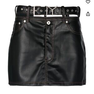 Y PROJECT belted mini skirt.